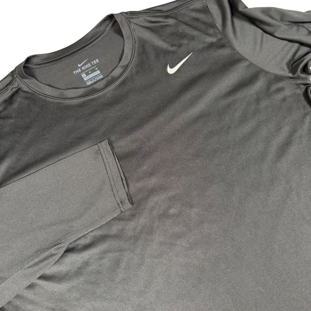 Nike Mens Dri-FIT Long Sleeve Performance Training Shirt Black XL